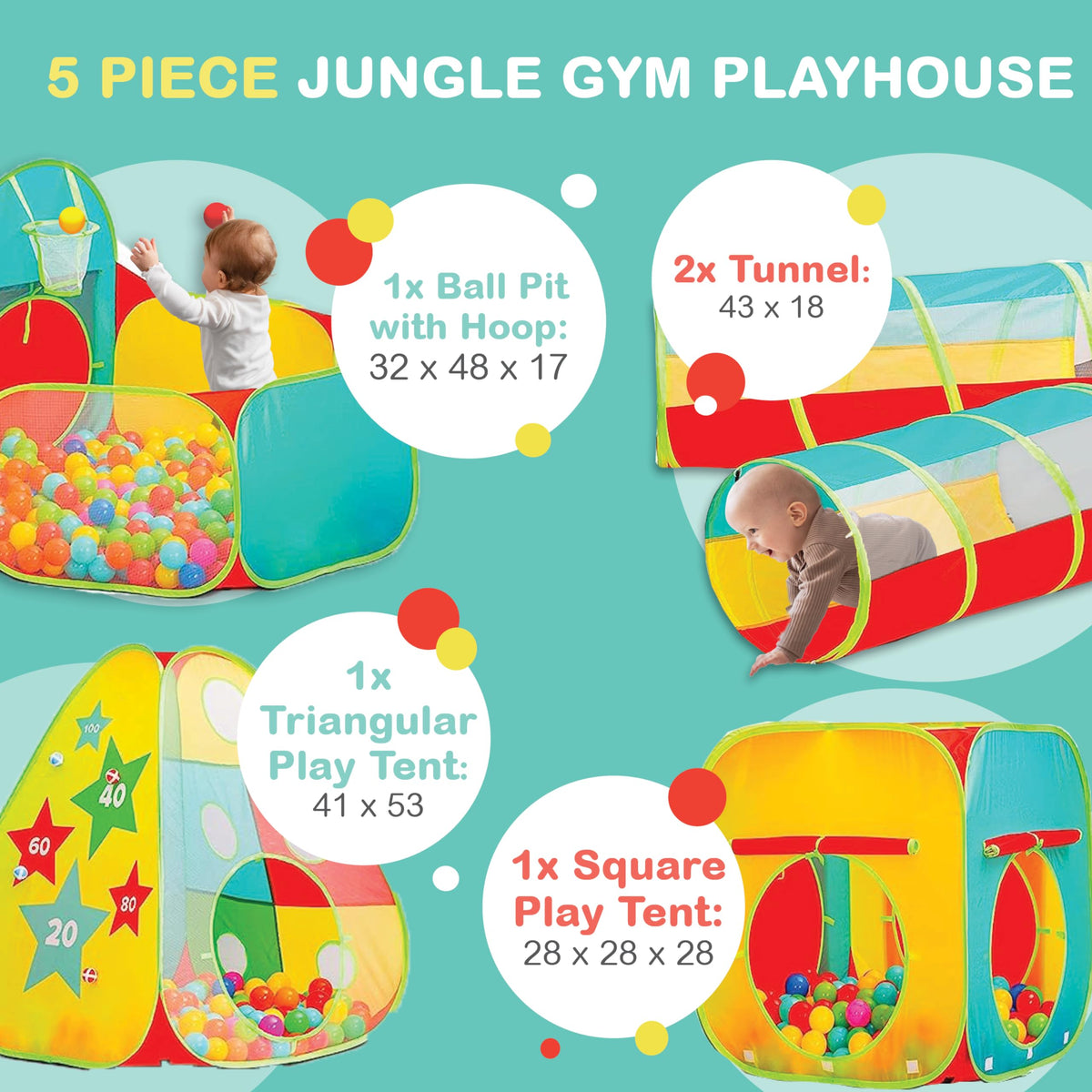 Kiddzery toddler obstacle course encourages movement and creative games.