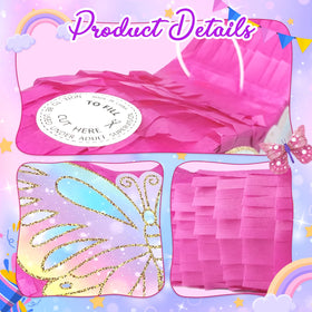 KiDEPOCH butterfly pinata colorful pattern ideal for photos and celebrations