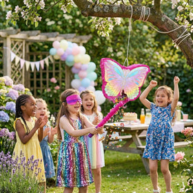 KiDEPOCH pinata stick and blindfold included for safe play