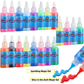 Kidisego Aqua Fairy Water Gel Kit pearlescent colors shimmer under light.