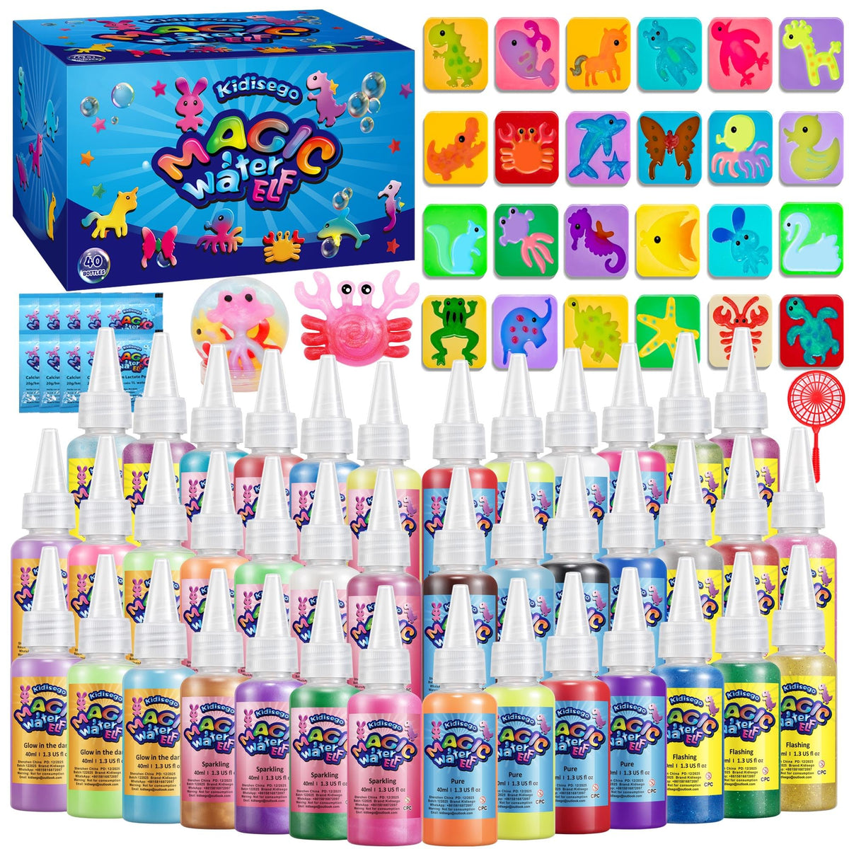 Kidisego Magic Water Elf Kit packaging invites curious kids to craft