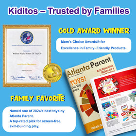 Kiditos kit with 20 color gels invites imaginative sensory play.