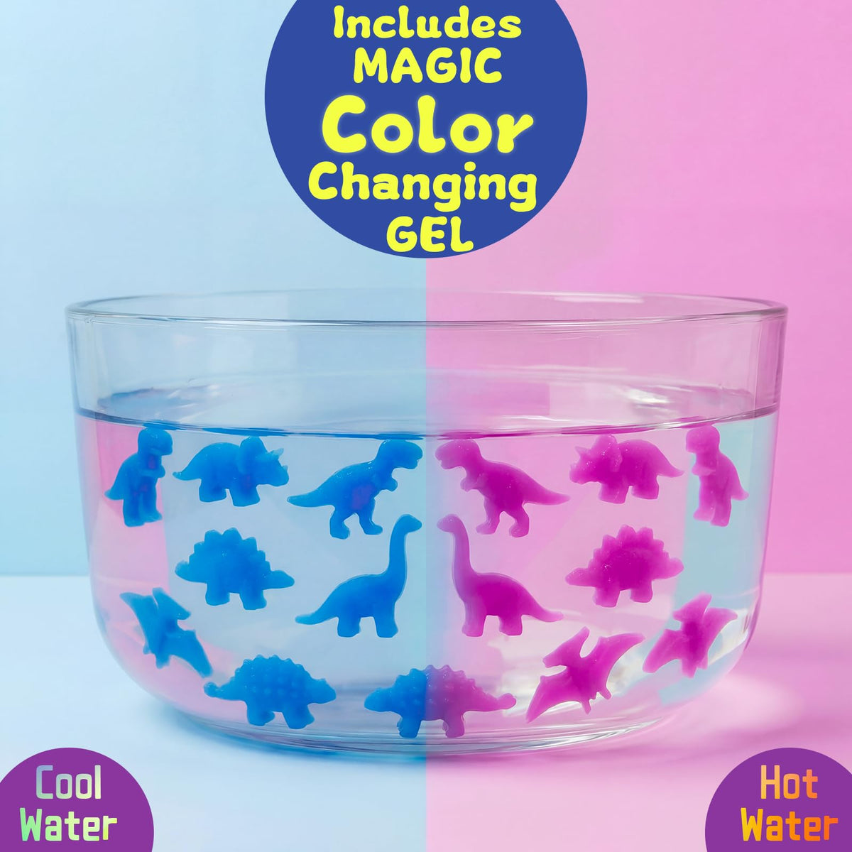 Kiditos Magic Water Elf Toy Kit – 6 packs magic powder for dynamic gel creation