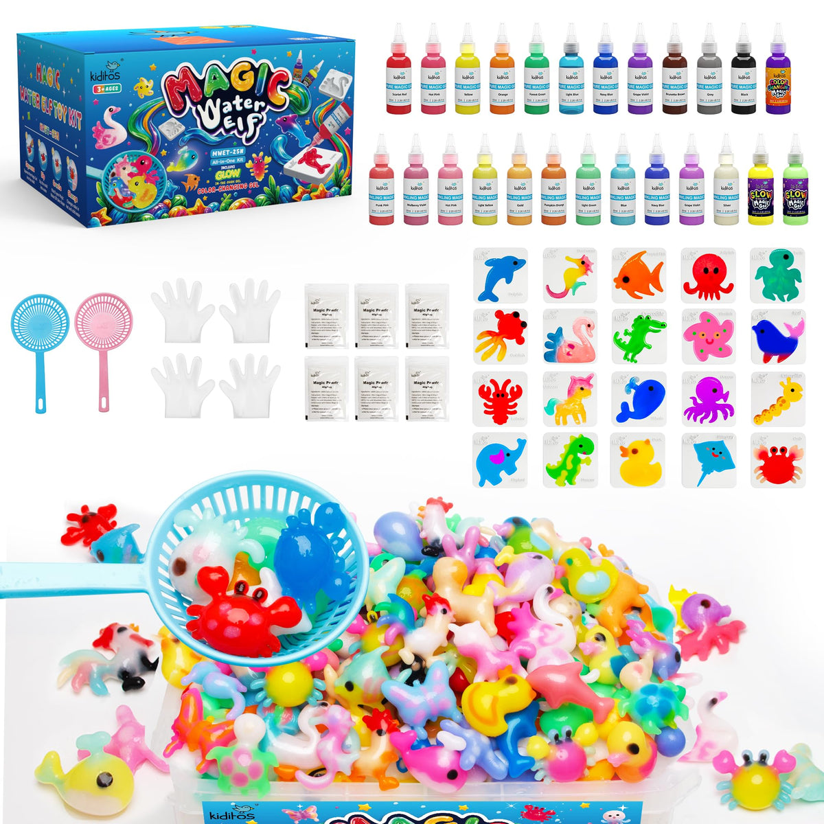 Kiditos Magic Water Elf Toy Kit – all-included contents for imaginative DIY play