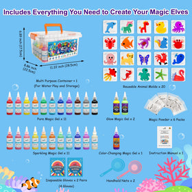 Kiditos Magic Water Elf Toy Kit – bright colors invite imaginative storytelling and pretend play