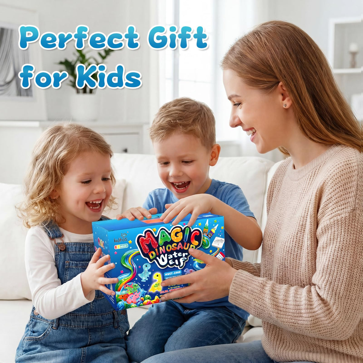 Birthday party favors showcasing Kiditos Dinosaur Kit.