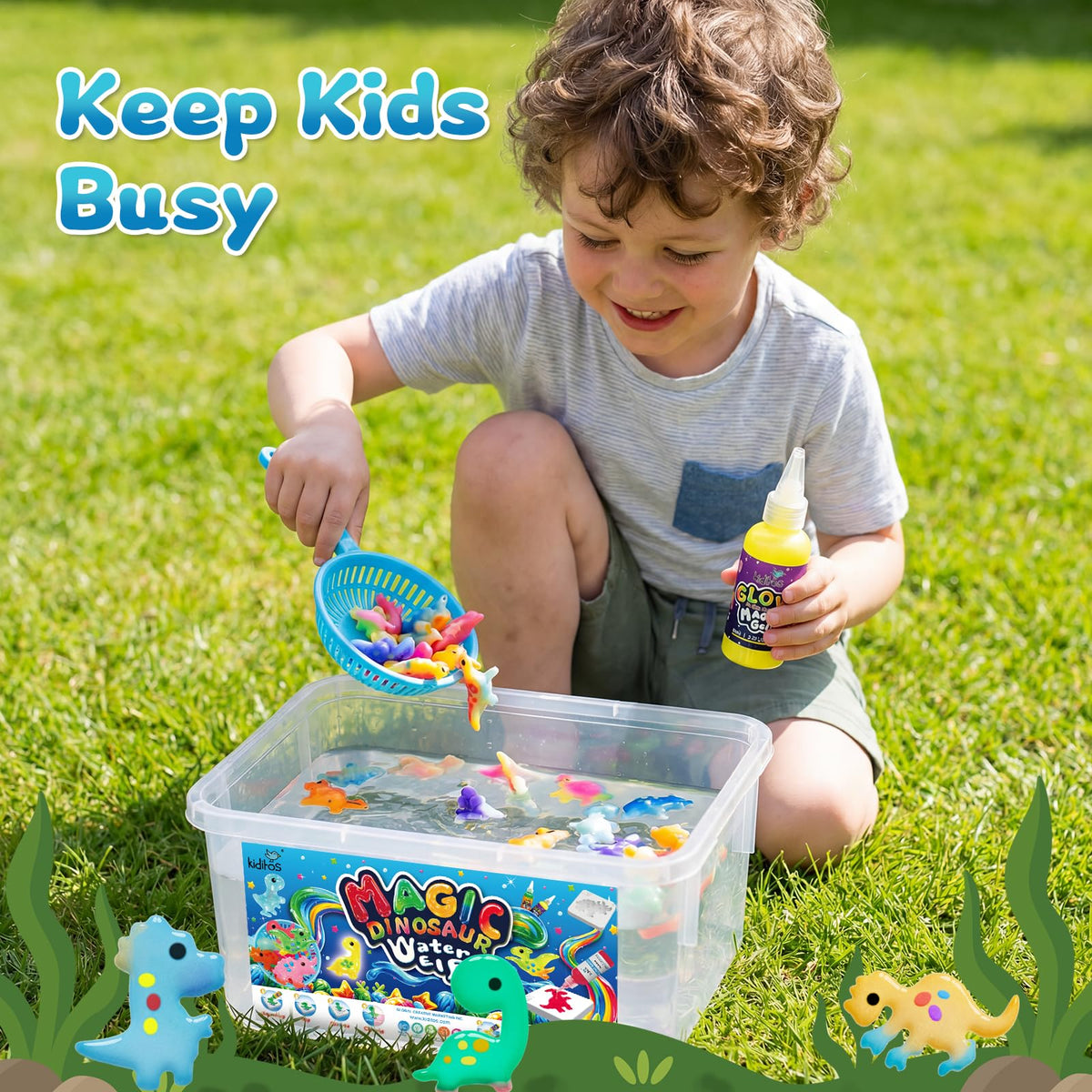 Safe materials and non-toxic design for kids.