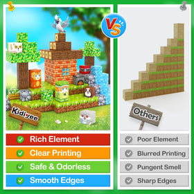 Kidiyee forest-world-patterns tiles arranged for varied shapes to spark spatial thinking.