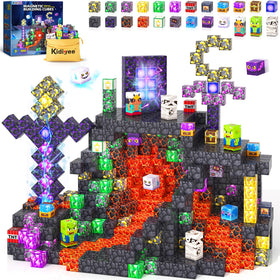 Kidiyee magnetic blocks assemble a mine world for imaginative STEM play.