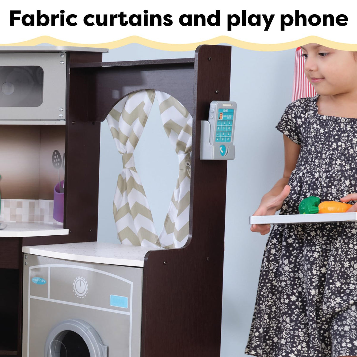 Curved corner design saves space while expanding play opportunities.