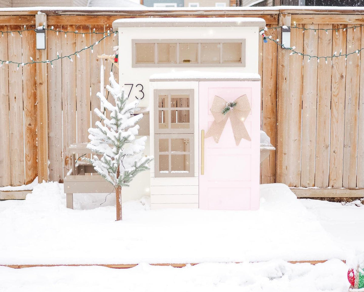 KidKraft white backyard setting sparks imaginative play.