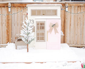 KidKraft white backyard setting sparks imaginative play.