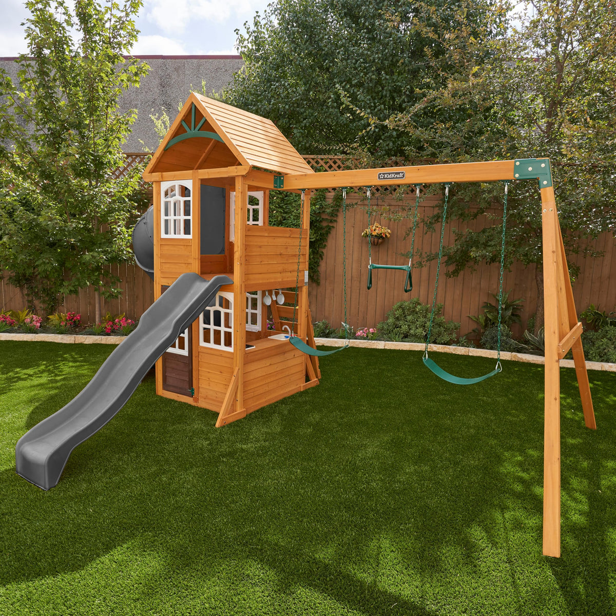 Sterling Falls high rail wave slide delivers secure, exhilarating rides.