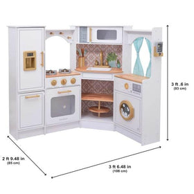 KidKraft Ultimate Corner Play Kitchen play phone attached boosts role play