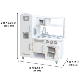 KidKraft white vintage finish kitchen fits modern play spaces