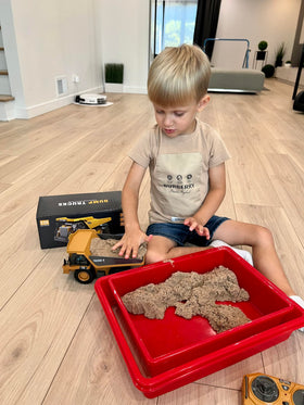 KIDMARKT RC Dump Truck lights and sounds for a lifelike construction experience