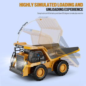 KIDMARKT RC Dump Truck 1:20 scale helps kids relate to real machines during play