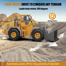 KIDMARKT wheel loader anti-slip tires support outdoor stability