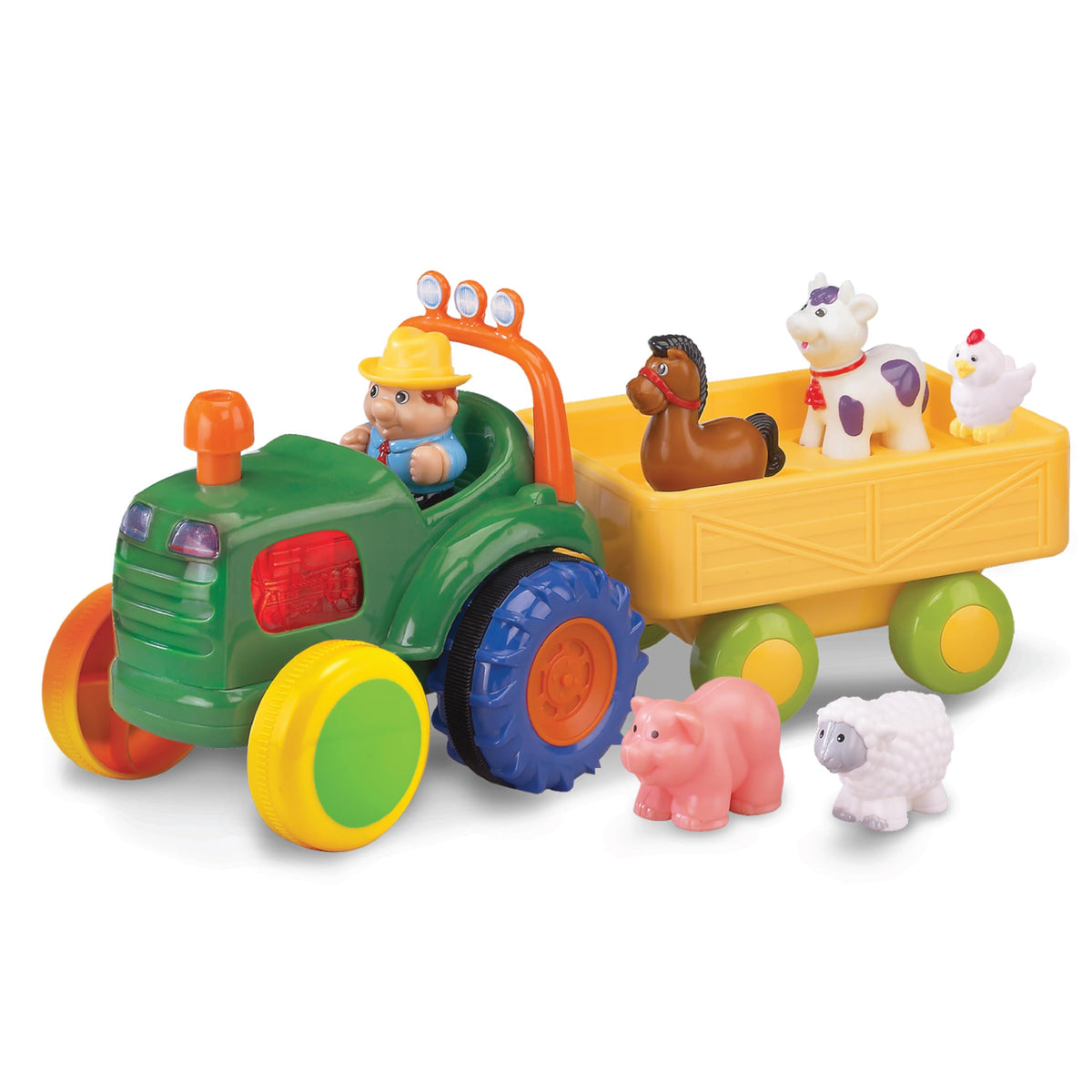 Kidoozie Farmer and Friends Tractor: interactive engine sounds boost imaginative farm play.