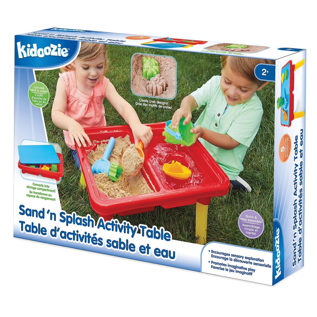 Kidoozie included bucket, shovel, rake, boat, and crab stamps for imaginative play.