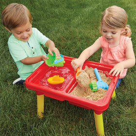 Kidoozie lid on table highlighting space-saving storage design.
