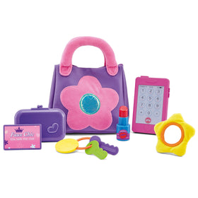 Kidoozie My First Purse with purple purse and flower boosts imaginative play.