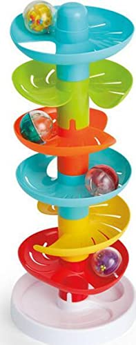 Kidoozie Whirl 'N Go Tower level 3 demonstrates motor-skill practice with turning and gripping