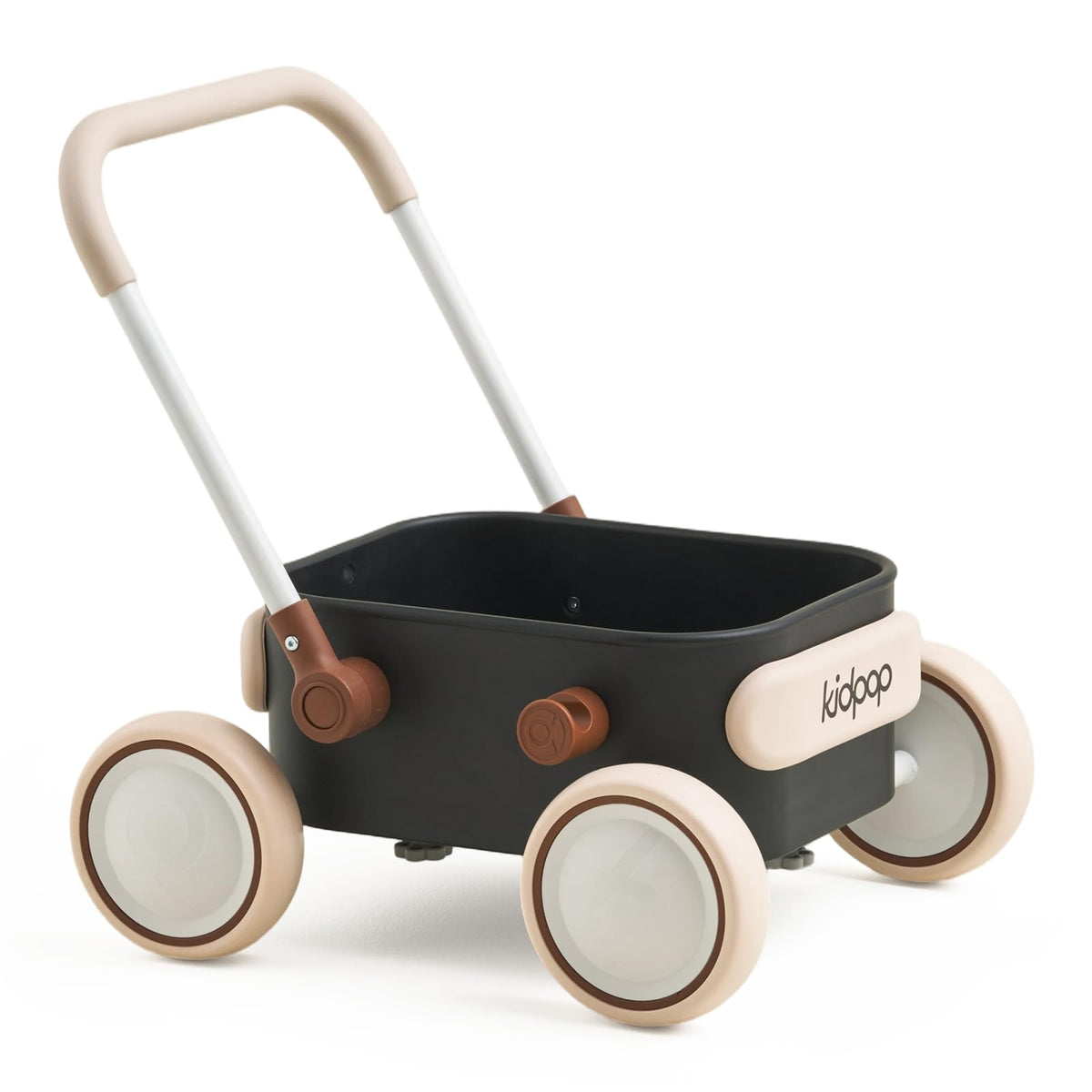 Kidpop PULA walker assembly instructions show quick setup in minutes.