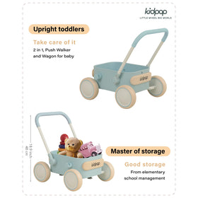 Kidpop PULA walker child using for first steps indoors or outdoors