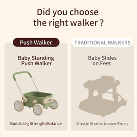 Kidpop PULA walker wheels close-up featuring EVA wheels and smooth rolling