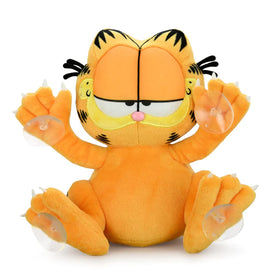 Kidrobot Garfield 8-inch window clinger with suction cups for secure window display.