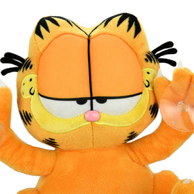 Kidrobot Garfield suction-cup window clinger is easy to reposition on smooth surfaces.