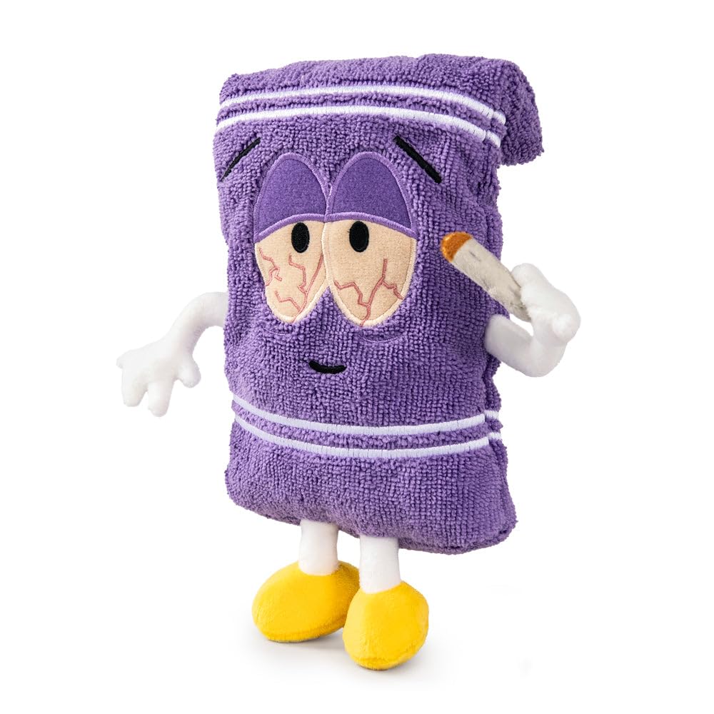 Kidrobot Towelie plush close-up fabric texture and detailing