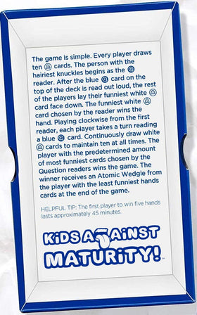 Kids Against Maturity room filled with laughter during a screen-free moment