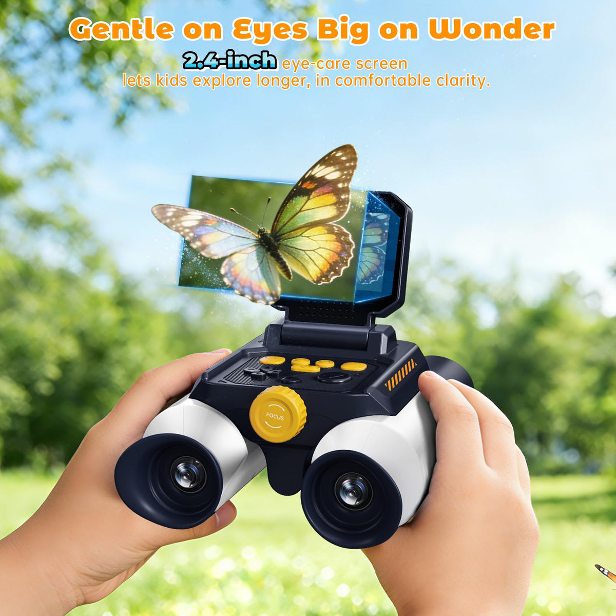 Kids Borescope binoculars built-in STEM games engage curious minds.