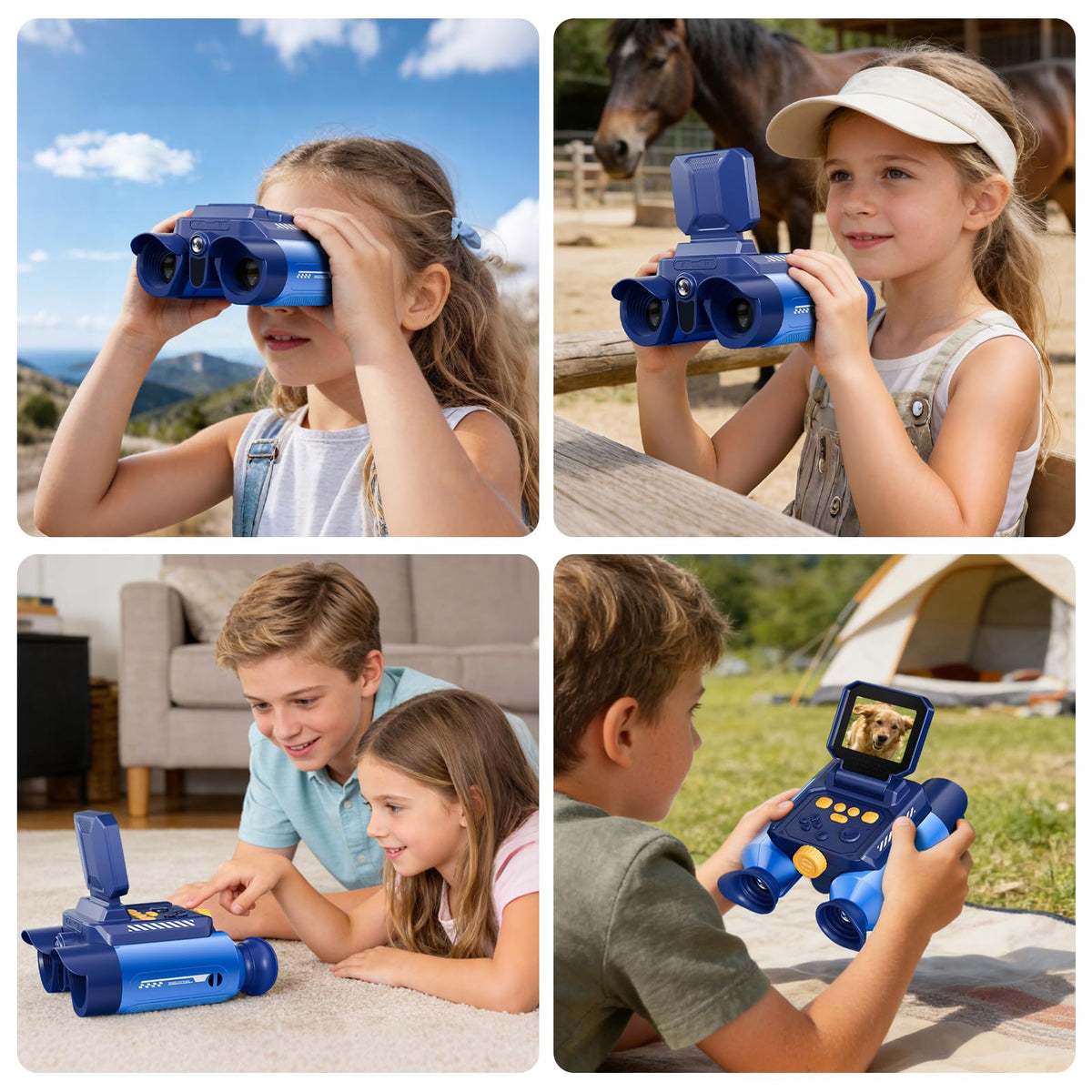 Kids Borescope binoculars neck lanyard for hands-free carrying