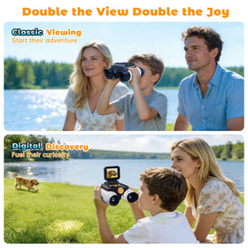 Kids Borescope binoculars neck lanyard for hands-free carrying.