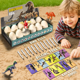 KIDS KING Dinosaur Eggs Dig Kit: ideal for parties and group learning activities.