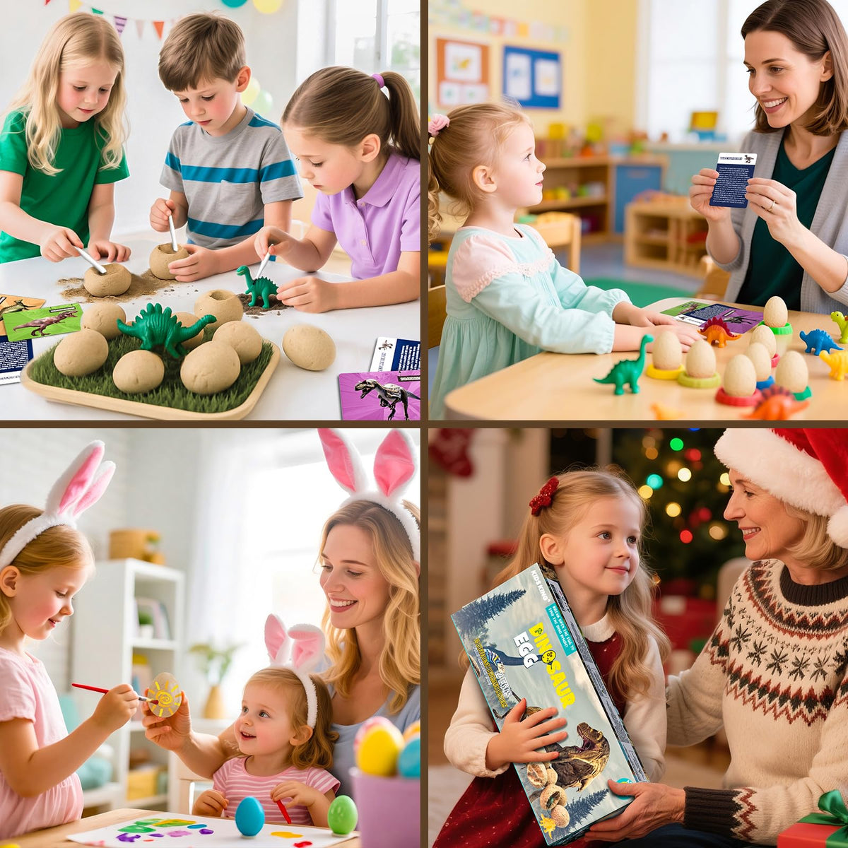 KIDS KING Dinosaur Eggs Dig Kit: Easter baskets and classroom gifts with science-inspired fun.