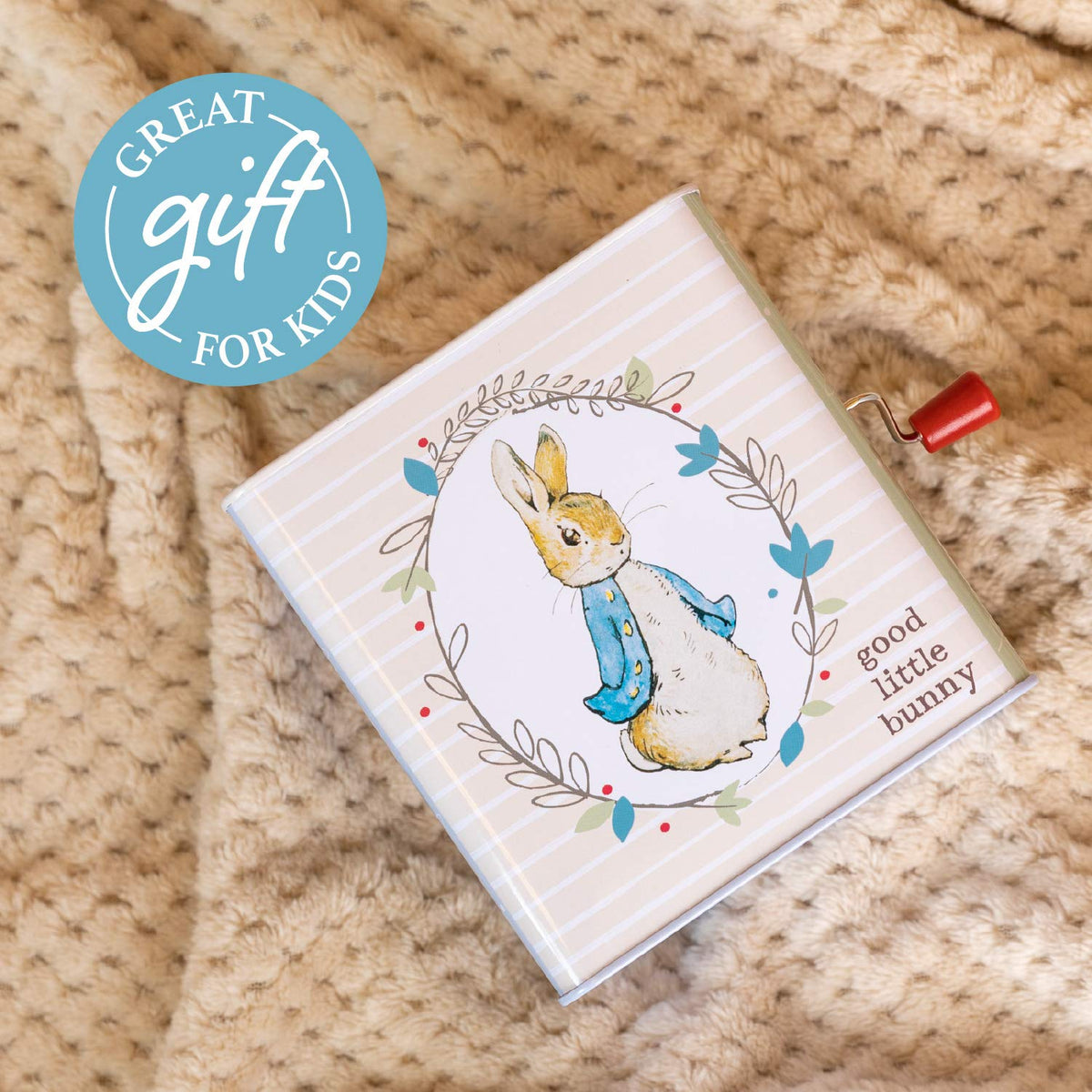 Ideal baby gift featuring Peter Rabbit for showers and birthdays.