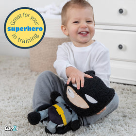 Twelve-inch Batman Cuteeze plush is perfect for little hands to hold.