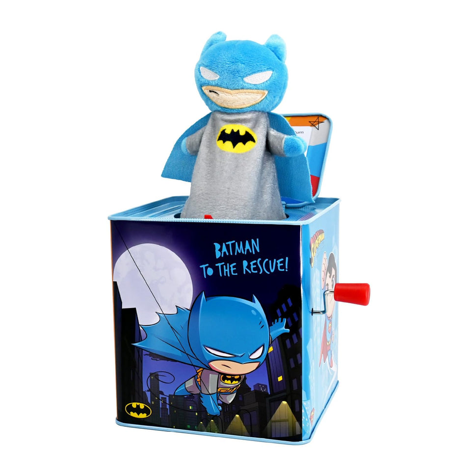 Kids Preferred Batman Jack-in-the-Box engages baby with music and surprise