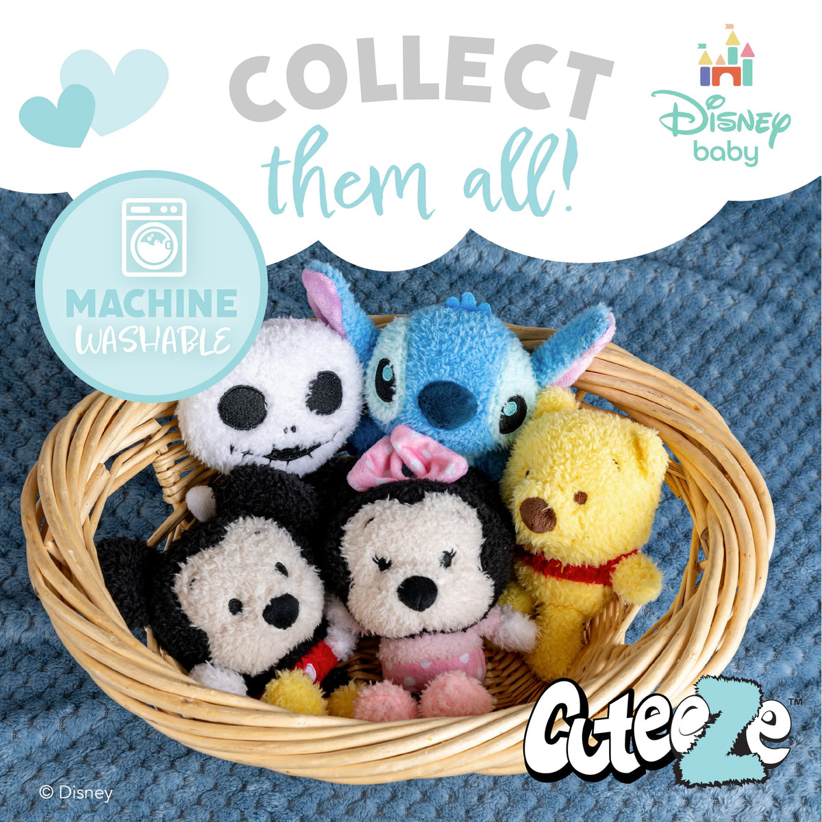 Kids Preferred Beast Cuteeze plush with embroidery details for quality finish