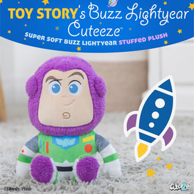 Kids Preferred Buzz Lightyear plush face detail for recognizable toy appeal.