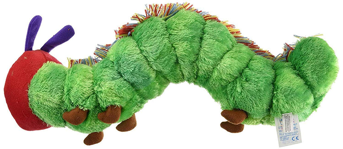 Eric Carle caterpillar plush textured body parts invite tactile exploration and sensory fun.