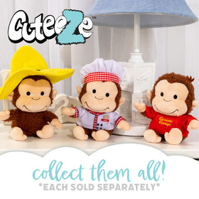 Kids Preferred Curious George Cuteeze plush gift-ready for birthdays and new adventures.