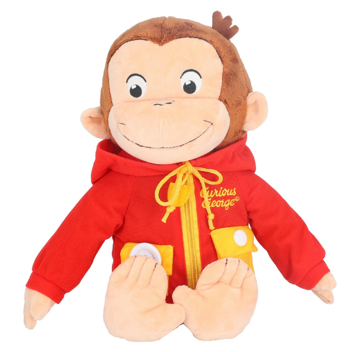 Kids Preferred Curious George plush with a friendly smile, perfect to spark imaginative play.