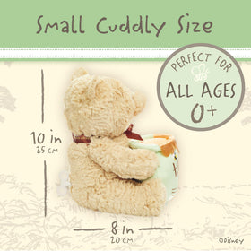 Pooh Waggy plush musical feature that plays a lullaby for soothing moments.