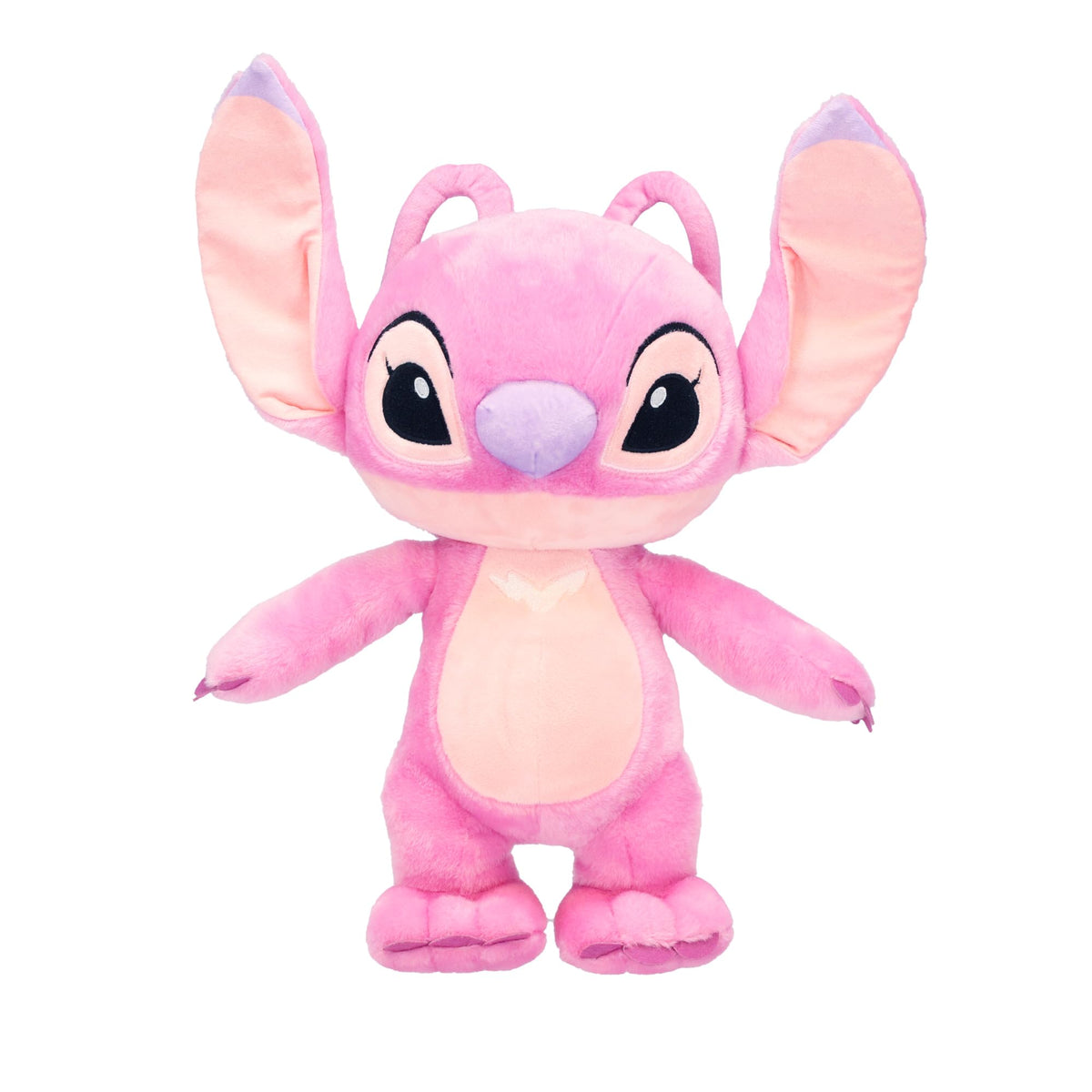 Kids Preferred Disney Angel plush closeup with soft fur and embroidered details for cozy play
