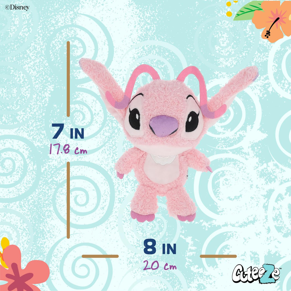 Angel plush included with crinkle sounds to boost sensory exploration.